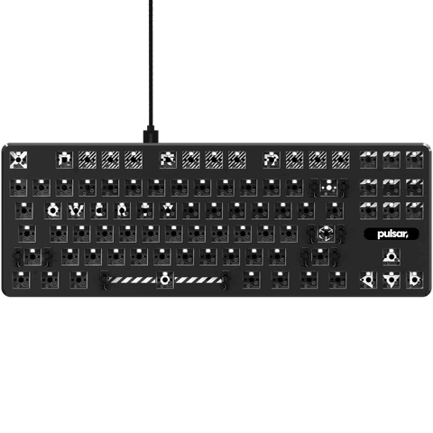 PCMK ANSI TKL Mechanical Gaming Keyboard Black Barebone style for customizing | Pulsar Gaming Gears